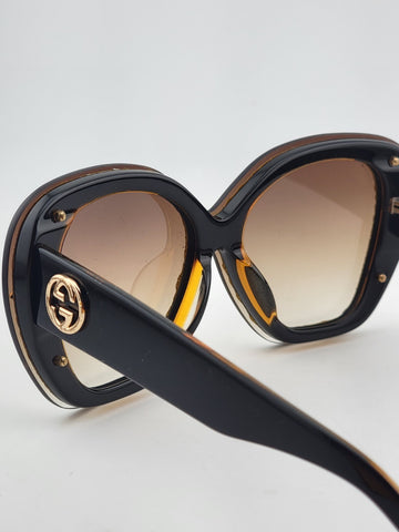Rare Vintage Oversized Gucci Italy Womens Sunglasses GG2240 003 - 150-145.