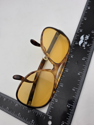 Rare 1960's VINTAGE B&L RAY BAN POWDERHORN TORTOISE SUNGLASSES