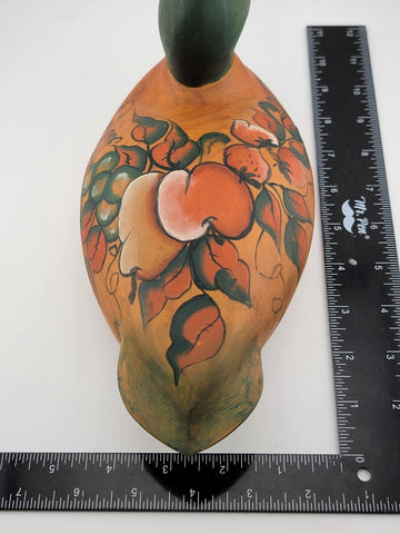 Vintage Wood Carved Country Hand Painted & Hand Carved Mallard Decoy Duck.