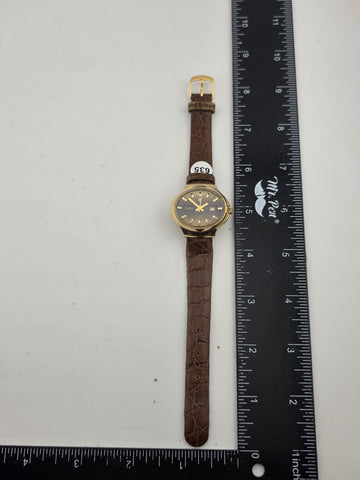 Vintage 1960's Ladies Date Oval Zodiac Automatic Watch. Gold Filled. Working