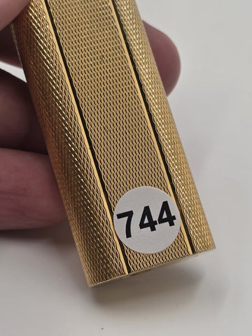 Vintage Cartier Paris Gold Tone Guilloche Flip Top Lighter Swiss Made 18072E