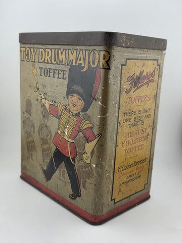 Rare Antique Fillery’s Toy Drum Major Toffee Tin Can Birmingham England Guard