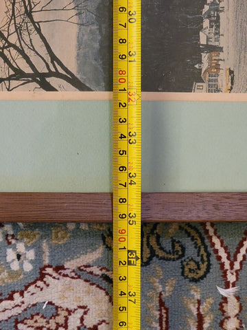 Rare Hand Signed Norman Rockwell "Stockbridge, Main Street At Christmas" 1967.