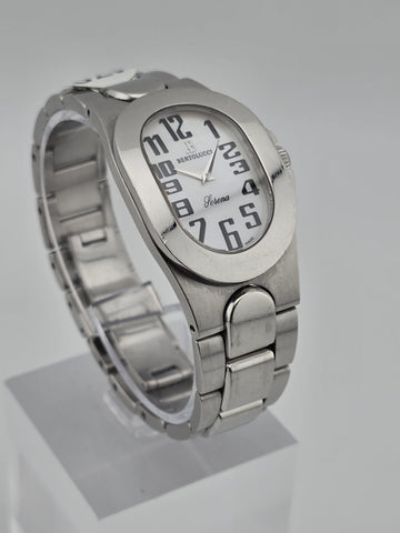 Vintage Bertolucci Serena Swiss Made Ladie Quartz Watch Ref 313-5818 Steel Works