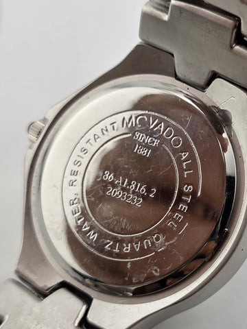Movado Swiss Quartz 86.A1.816.2 Stainless Steel Museum Dial Men’s Watch. Running