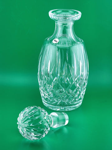 Waterford Signed Lismore Cut Crystal Spirit Decanter w Ball Stopper 10 5/8''