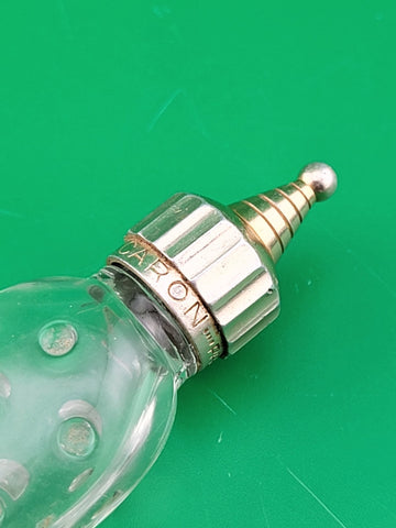 Antique Collectible Caron Baccarat Hobnail Empty Perfume Bottle Paris France.