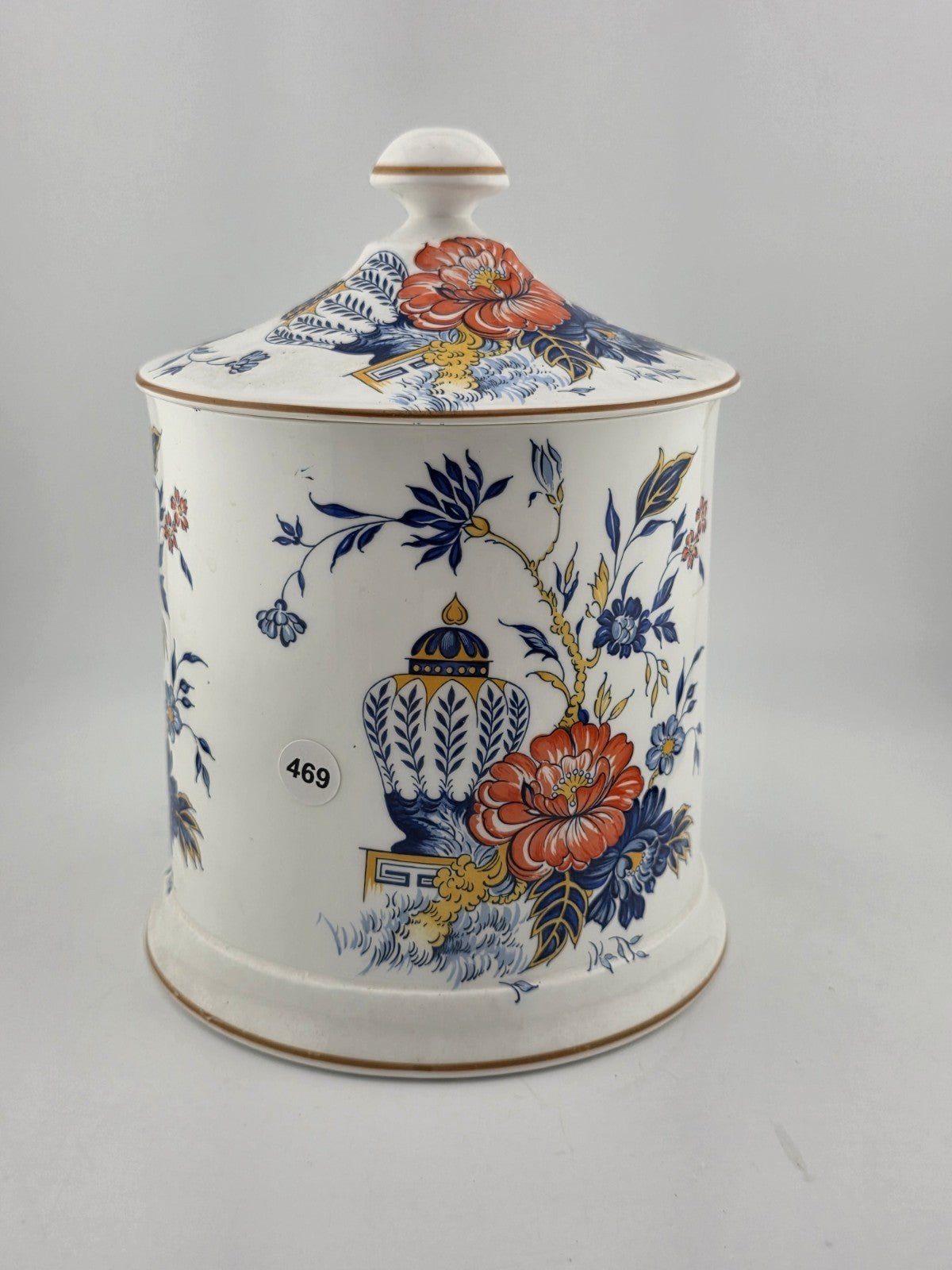 Antique Crown Staffordshire Sugar Dish Mustard Pot Rare Pattern. VG Condition