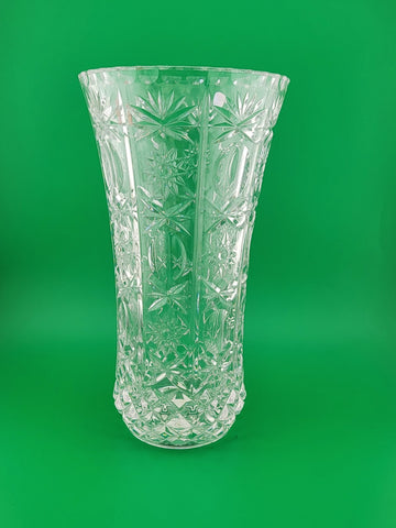 Vintage RCR - Royal Crystal Rock - 24% Lead Crystal Vase - 8.5 In -Made in Italy