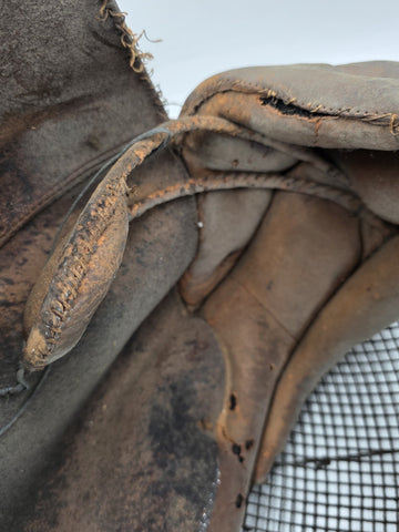 Rare One Of A Kind Antique Late 1800s Wire And Leather Fencing Mask