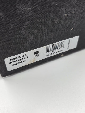 NEW Waterford Lismore Crystal FLEUROLOGY 14.5" Pink Rose - Sculptured Flower.