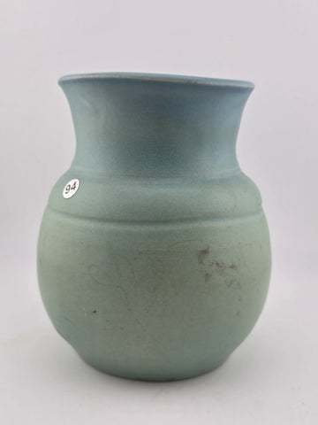 ORIGINAL VAN BRIGGLE HAND THROWN POTTERY VASE TURQUOISE/GREEN
