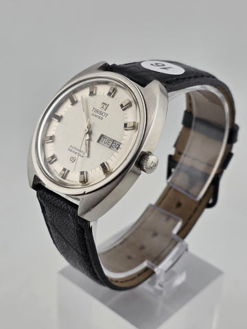 Vintage 1972 TISSOT Seastar Men's Automatic Swiss Watch Day Date. Working Cond.