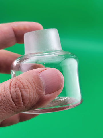 ANTIQUE LOT 4 OF PERFUME / MEDICINE/ INK BOTTLES C 19TH C & EARLY 20TH C.