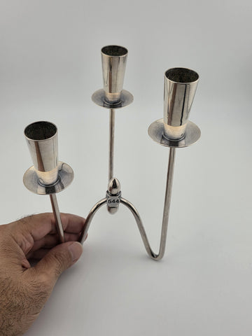 Rare Vintage Authentic Three-armed Candlesticks Silver Plated by Johannes Berg