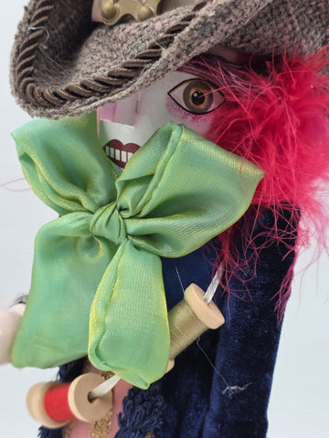 Rare Kurt S. Adler, Inc. HA0381 Kurt Adler 18" Hollywood Mad Hatter Nutcracker.