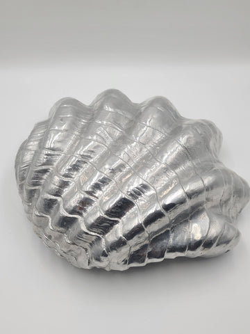 Rare Vintage Arthur Court 1988 Oversized ClamShell Centerpiece Bowl. 18 Inch.
