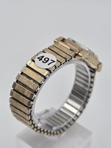 Antique 1940's Bulova Ladies 10K Gold Filled Art Deco Watch Sub Seconds. Works.