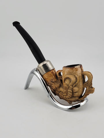 RARE 1940's COLLECTIBLE MEERSCHAUM SMOKING PIPE FALCON EAGLE CLAW