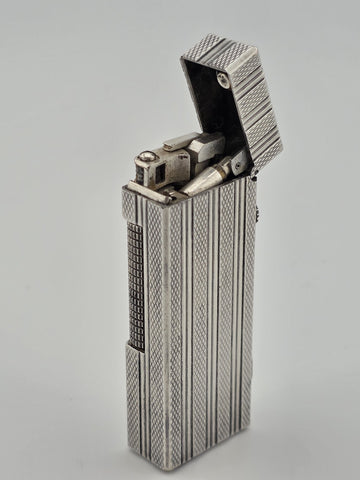Vintage Dunhill Rollagas Silver Tone Made in Switzerland Clean Cond. Untested.