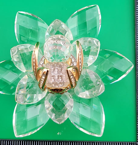 Vintage Swarovski Crystal "In Flight" Series - Bee Gold 7553NR100 (Retired) EUC