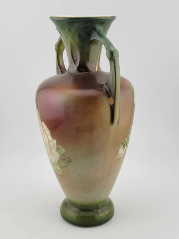 Antique ROBERT HANKE RH AUSTRIA Royal Wettina Floral PORCELAIN PORTRAIT VASE.