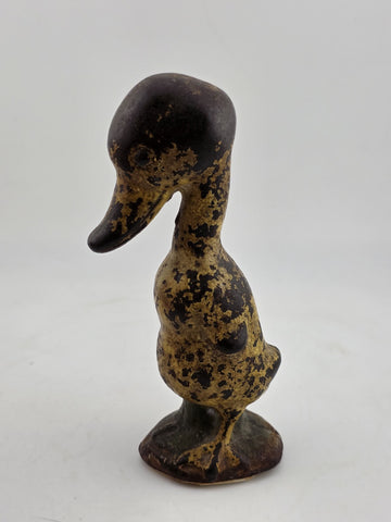 ANTIQUE HUBLEY TOY CO. SOLID CAST IRON DUCK BIRD PAPERWEIGHT CHILD ROOM DOORSTOP