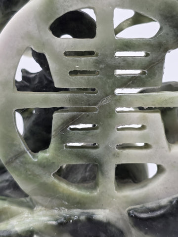 Chinese Hand Carved Natural Jadeite Jade Shou Xing Longevity Immortal Statue 12"