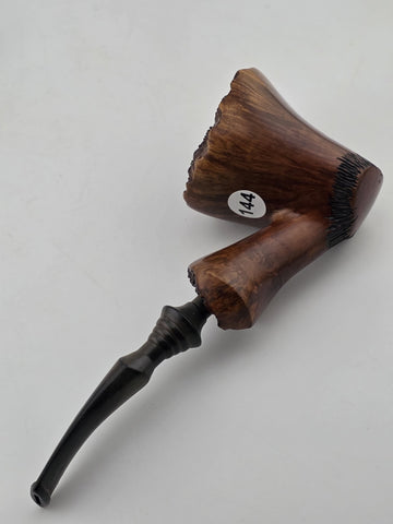 Vintage Danish Freehand Briar Tobacco Pipe Plateau Rim Handcrafted Denmark