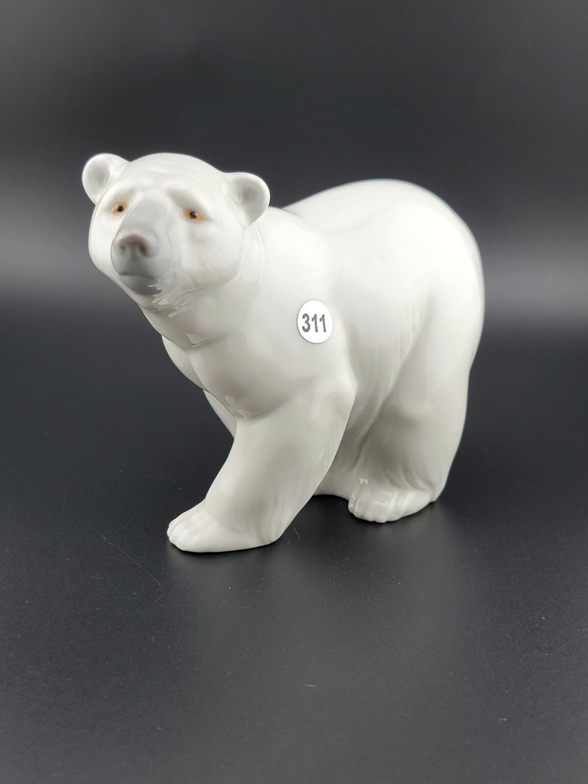 Vintage Lladro Daisa Polar Bear Porcelain Figurine Hand Made in Spain