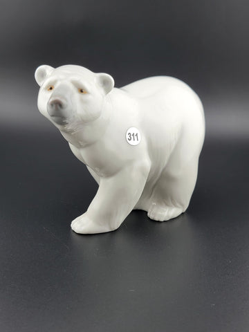 Vintage Lladro Daisa Polar Bear Porcelain Figurine Hand Made in Spain