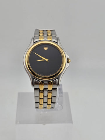 Vintage Movado Classic Museum Two-Tone Quartz Wristwatch 81-E4-0823. New Battery