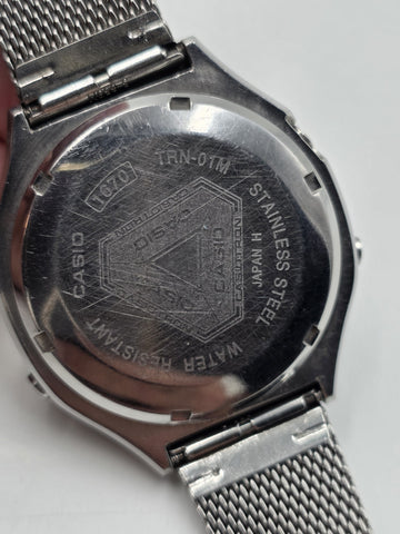 Rare Vtg 1970s Casio Casiotron TRN-01M 207A1-C87 LCD Digital Watch Japan. Works