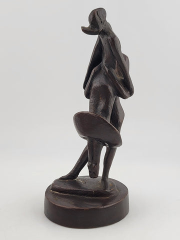 Rare Collectible Jose Almanzor, Bronze Dancers, Mexican School Bronze Sculpture.