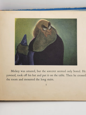 1940 FIRST EDITION THE SORCERER'S APPRENTICE FROM WALT DISNEY'S FANTASIA WITH DJ