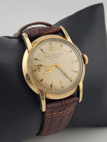 1950's Girard Perregaux Gyromatic Vintage 10k Yellow Gold Filled Automatic Works
