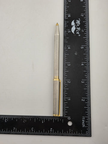 Vintage S.T Dupont Montparnasse Ciselé Ballpoint Pen - Palladium & Gold Plated