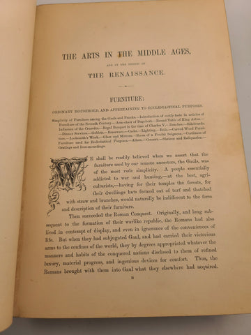 Antique 1875 Lacroix Arts of the Middle Ages19 chromolitho plates 400 engravings