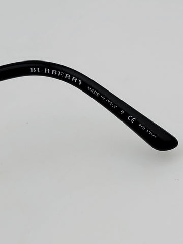 Vintage Burberry B 4122 3001/T3 Square Black Gray Sunglasses 60-16-135 W Box.