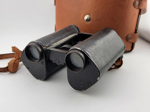 Rare Antique 1900's Germany CP GOERZ of Berlin Trieder 12x Twin-Wheel BINOCULARS