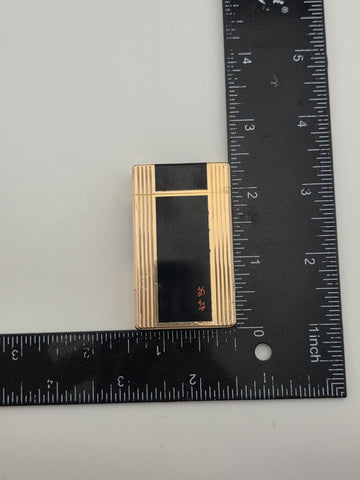 Vintage Authentic St Dupont Laque De Chine France Gold Plated Ligne 1 Lighter