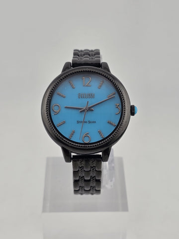 Ecclissi Ladies Sleeping Beauty Turquoise dial Sterling Silver 33822 Watch Works