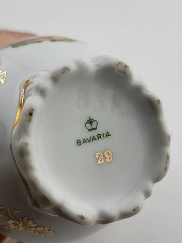 Antique Bavaria Germany Sevres Tea or Coffee Set. Guilded Hand Painted 24k Gold