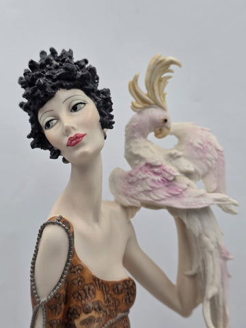 Giuseppe Armani Lady With Parrot 616/C Hand Signed LE 262/5000 Box COA Italy