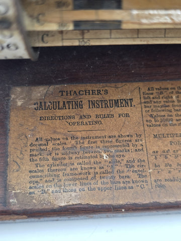 1920 Keuffel & Esser Thatcher's Calculating Instrument Model 4093 w/ Manual
