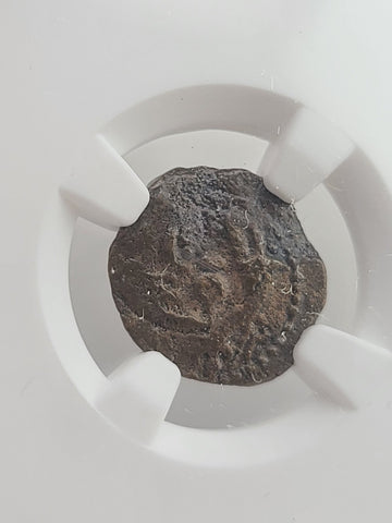 Ancient Judaea Alexander Jannaeus AE Prutah 103–76 BC Double Strike NGC