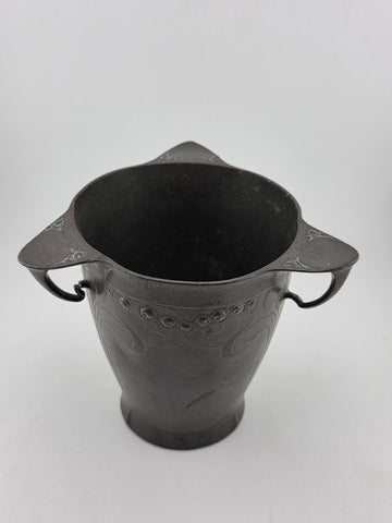 Rare Antique Kayserzinn 4394 Art Nouveau Jugendstil Pewter Vase c1900 German