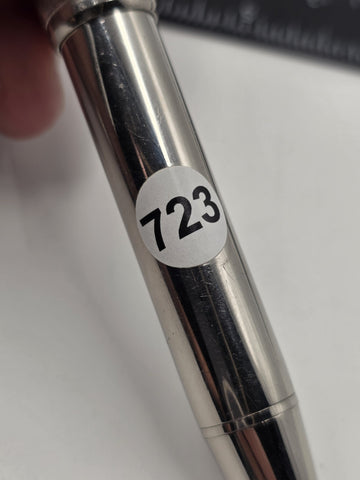 Vtg Montblanc StarWalker Doué Rollerball Pen Black Resin Platinum Metal Germany