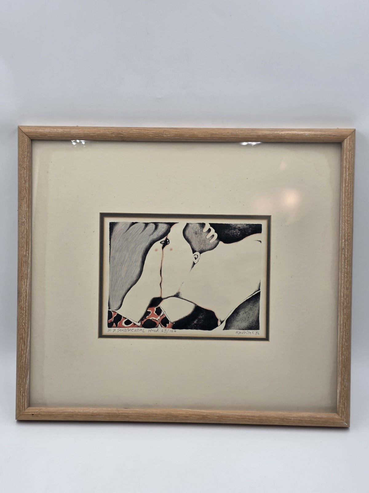 Karel Havlicek In a Sentimental Mood 1986 Signed Ltd Ed Serigraph 63/120 Framed