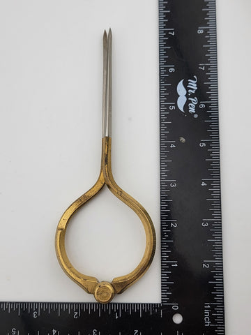 Vintage W&HC Brass & Stainless Steel Nautical Navigators Map Chart Caliper